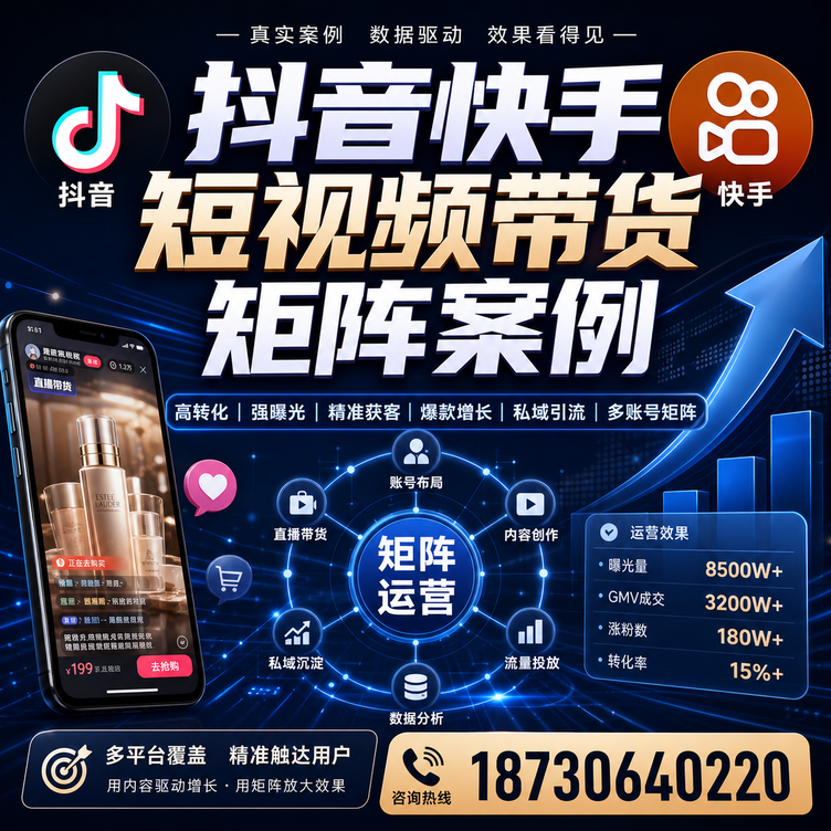 北京短视频带货团队多平台矩阵自动分发案例